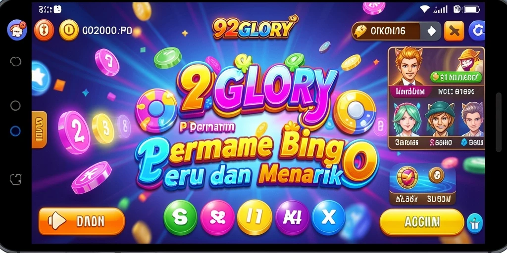 Tangkapan layar gameplay Bingo 92GLORY yang seru dan interaktif.