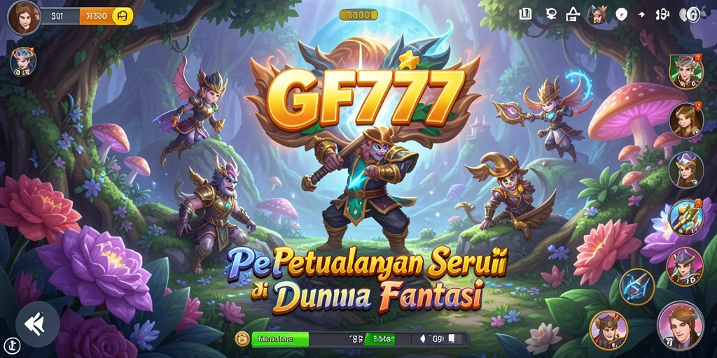 Screenshot GF777 menampilkan aksi petualangan di dunia yang kaya dan berwarna.