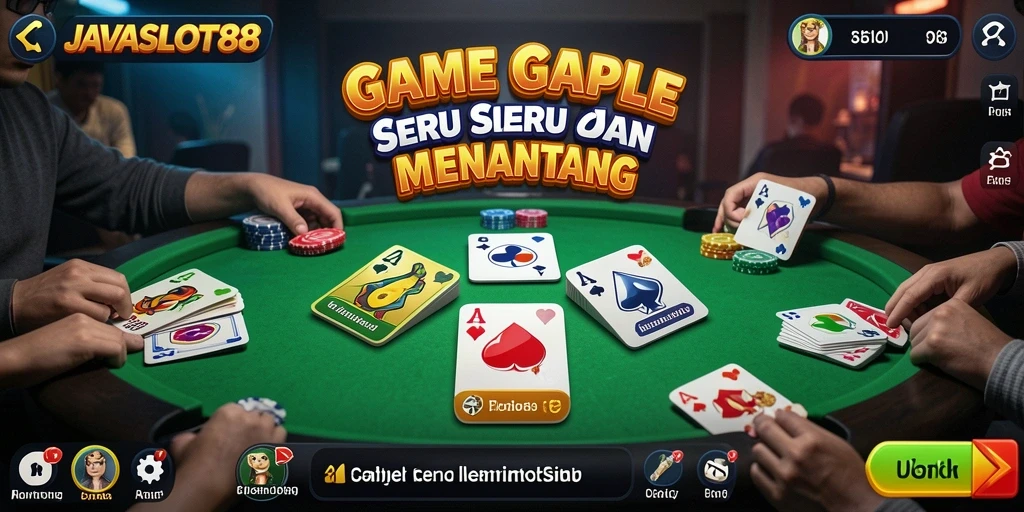 Gameplay menarik dari game Gaple JAVASLOT88.