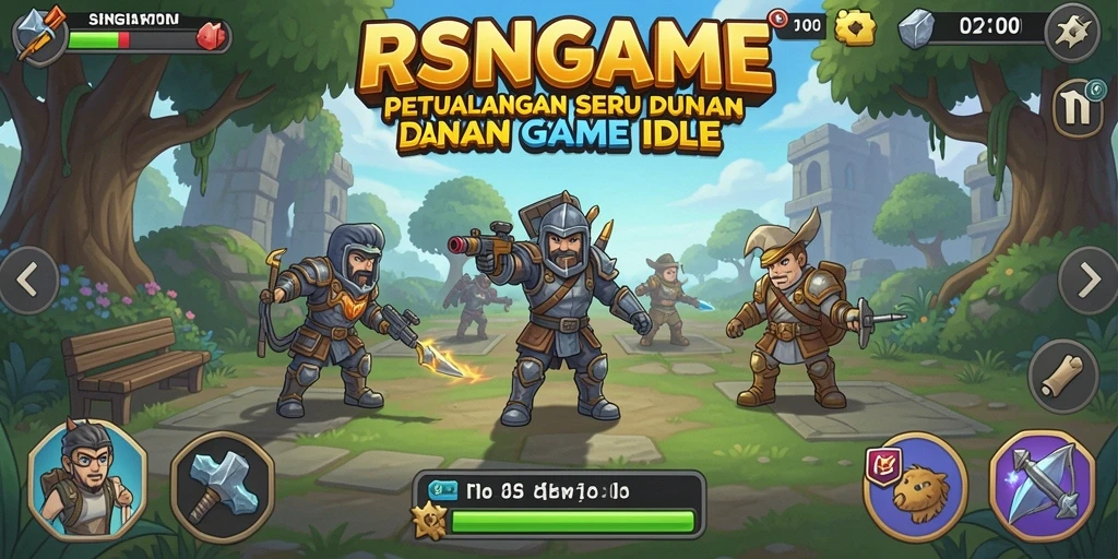 Tampilan menarik dari permainan Idle RSNGAME yang memikat pemain.